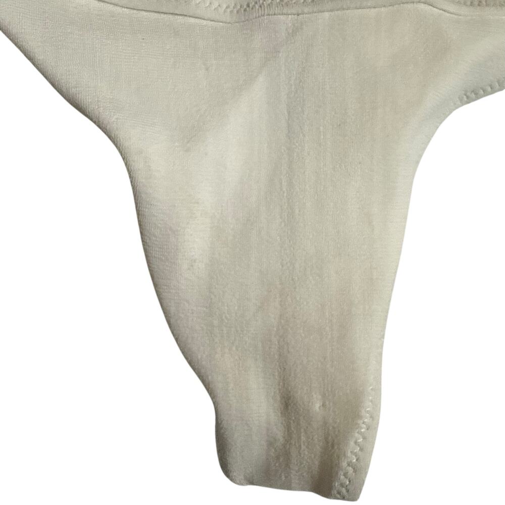 Bound by Bond Eye The Carey White Brief Foldover High Waist Bikini Swim Bottoms - Picture 7 of 9